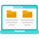 Folders Laptop File Icon