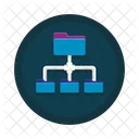 Folders Network Structure Icon