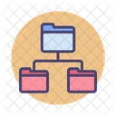Folders Network Structure Structure Folder Icône