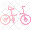 Folding Bicycle Portable Bike Icon