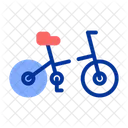 Folding Bicycle Portable Bike Icon