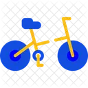 Folding Bicycle Portable Bike Icon