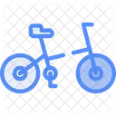 Folding Bicycle Portable Bike Icon