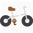 Folding Bicycle Portable Bike Icon