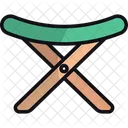 Folding Chair Foldable Chair Camping Icon
