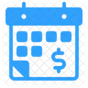 Folha De Pagamento Calendario Data Ícone