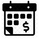 Folha De Pagamento Calendario Data Ícone
