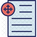 Folha De Respostas Arrastar E Soltar Arquivo Em Papel Icon