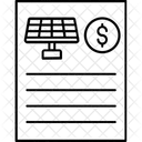 Folha Solar Solar Painel Ícone