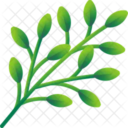 Folhas tropicais-  Ícone