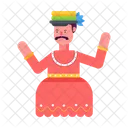 Folk Dancer Folk Artist Folk Man 아이콘