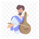 Folk Music Indian Musician Mandolin Music Icon
