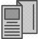 Folleto Documento Menu Icon