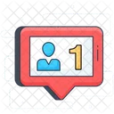 Follow Comment Message Icon