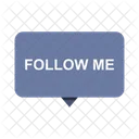 Follow Me Bubble Follow Me Icon