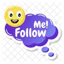 Follow Me Text  アイコン