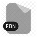 Fon Arquivo De Fonte Formato Documento Ícone