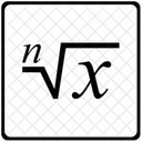 Mathematiques Fonction Racine Icône