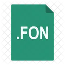 Fon Fuente Archivo Icono