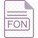 Fon Arquivo Formato Icon