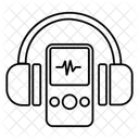 Icone De Linha De Audio De Midia Icon