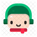 Inverno Natal Personagem Ícone