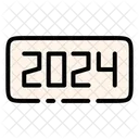 2024 New Year Happy New Year Icon