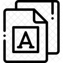 Font Format Document Icon