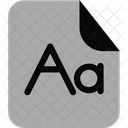 Font Document  Icon