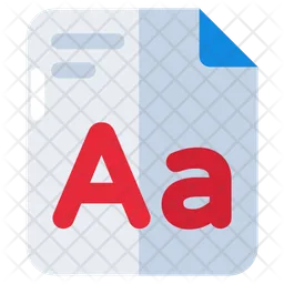 Font File  Icon
