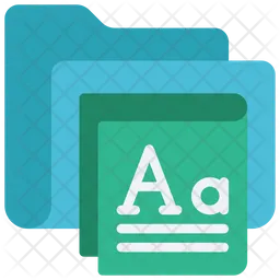 Font Folder  Icon