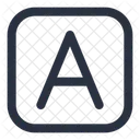 Font Rectangle Editeur Contour Icône
