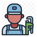 Fontanero Fontaneria Trabajador Icon