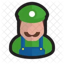 Fontanero Nintendo Luigi Icono