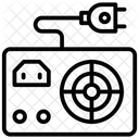 Fonte De Alimentacao Plugue Eletricidade Ícone