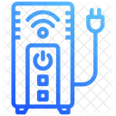 Fonte De Alimentacao Ininterrupta Sem Fio Wi Fi Ícone