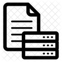 Fonte De Dados Armazenamento De Dados Datacenter Ícone
