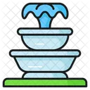 Fonte Agua Sprinkler Ícone