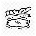 Quente Primavera Geotermica Ícone