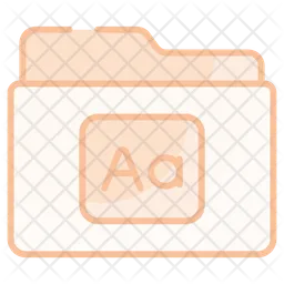 Fonts folder  Icon