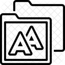 Fonts Text Alphabet Icon