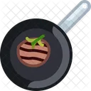 Food Frying Meat Icon