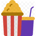 Popcorn And Soda Popcorn Soda Icon
