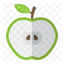 Food Apple Half Icon