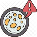 Food Contaminated Bacterial Icon