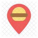 Food Burger Location Icon