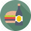 Food Wine Burger Icon