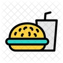 Food And Drink Burger Cold Drink Icon