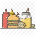 Food And Drink Burger Cheese Burger Icon