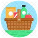Food Basket Food Bucket Picnic Basket Icon